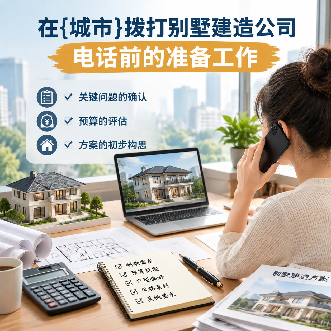 在毕节拨打别墅建造公司电话前的准备工作