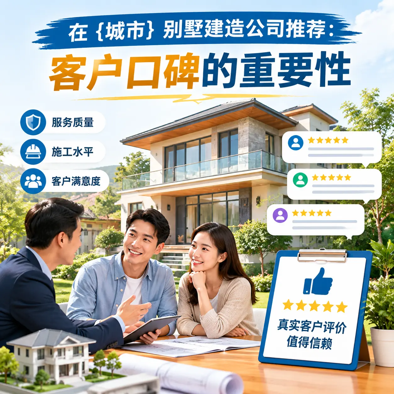 在 毕节 别墅建造公司推荐：客户口碑的重要性