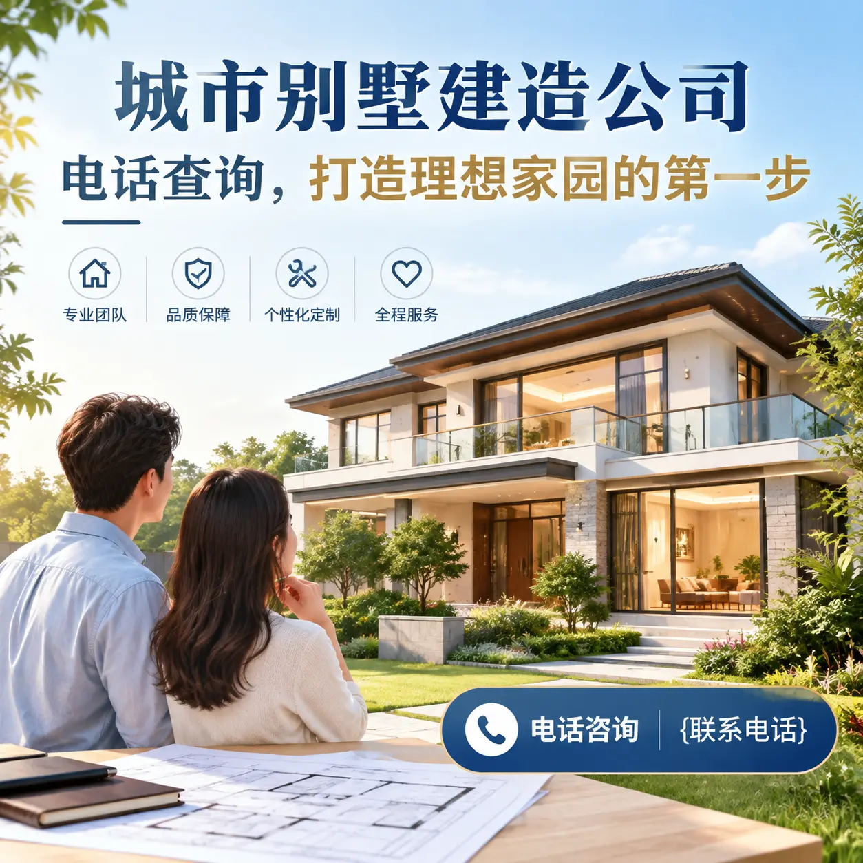 毕节别墅建造公司电话查询,打造理想家园的第一步