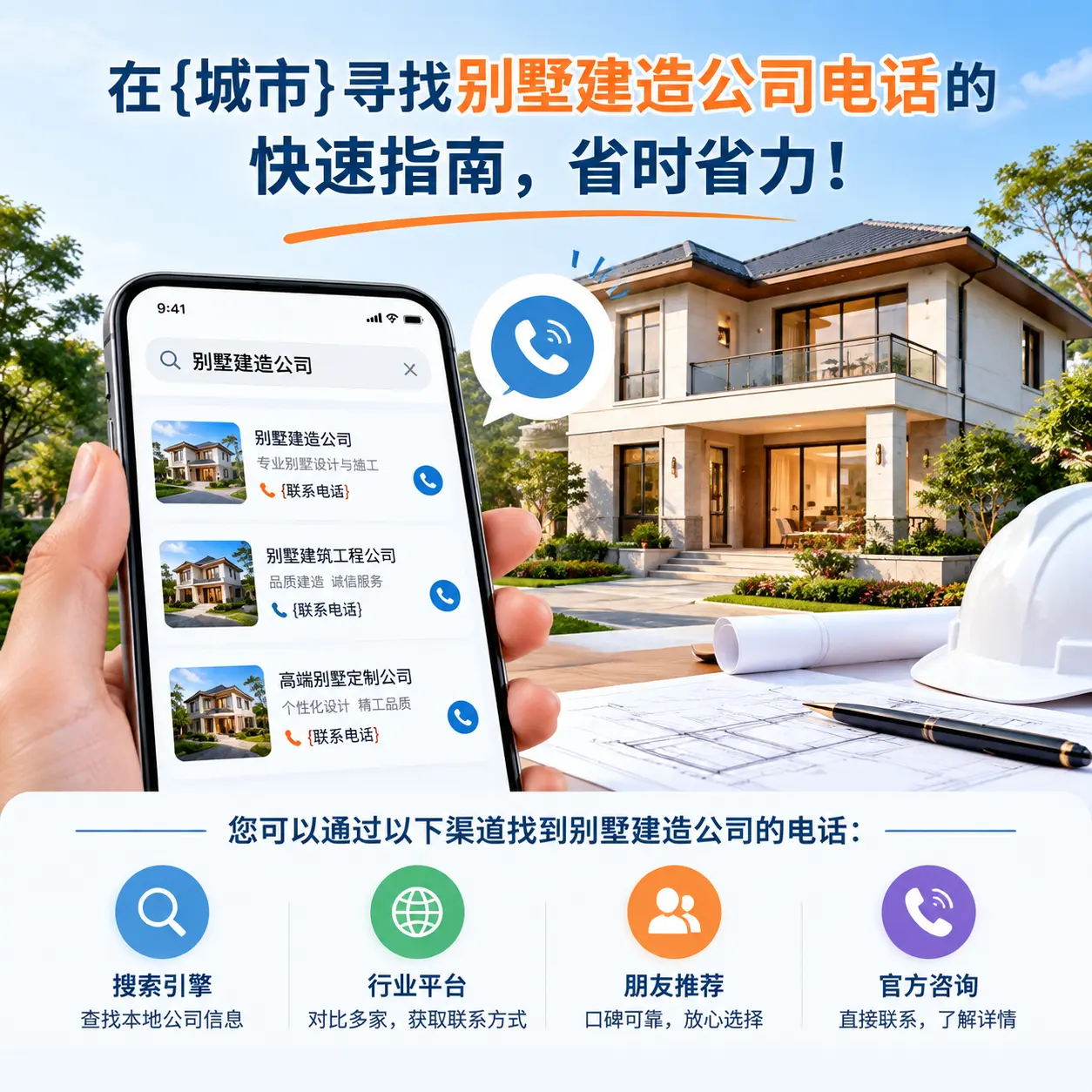 在毕节寻找别墅建造公司电话的快速指南，省时省力！