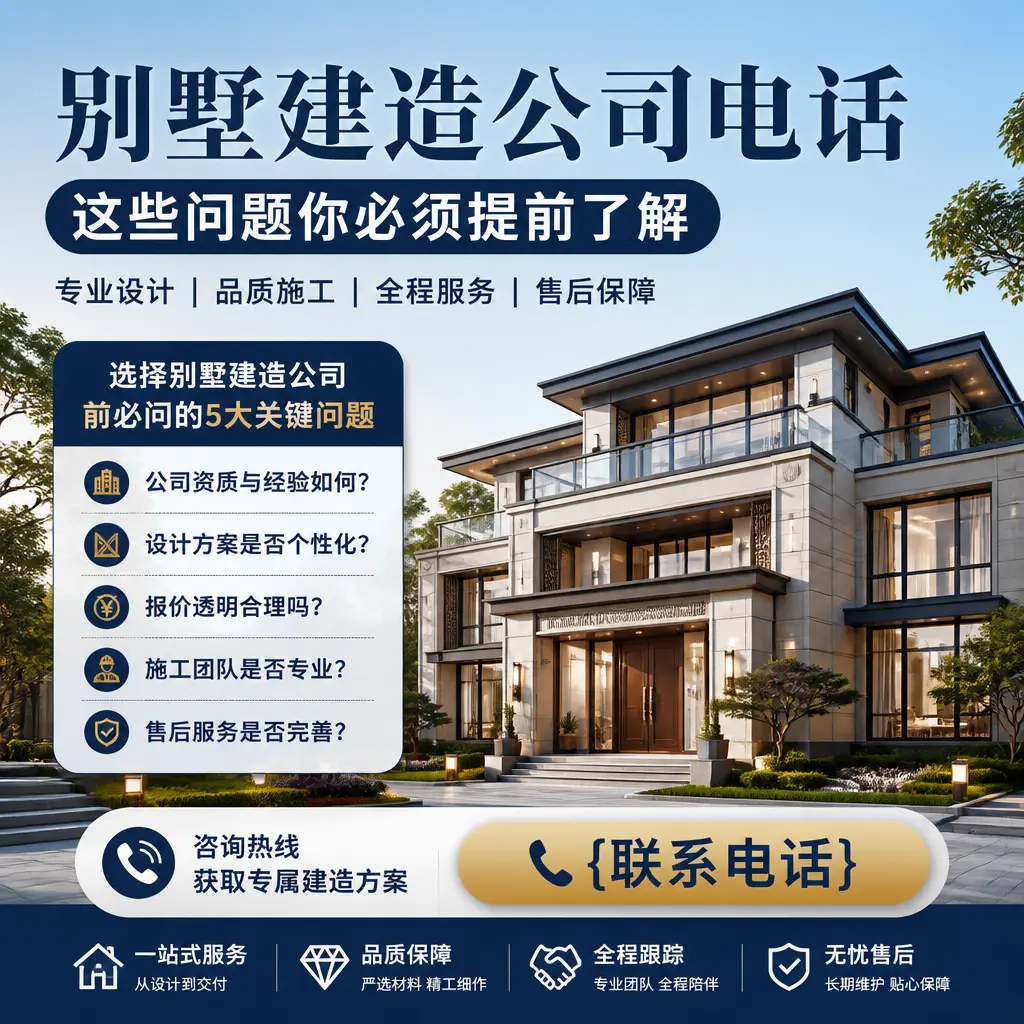 毕节别墅建造公司电话，这些问题你必须提前了解