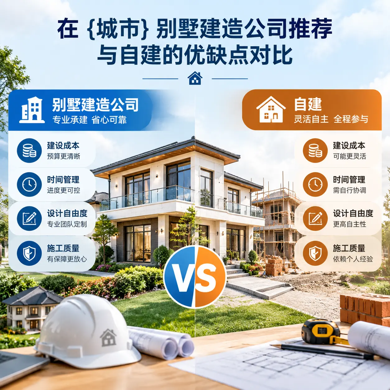 在 毕节 别墅建造公司推荐与自建的优缺点对比
